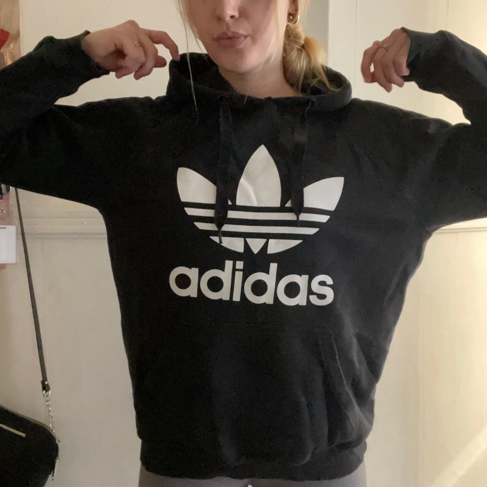 Black Adidas Trefoil Hoodie